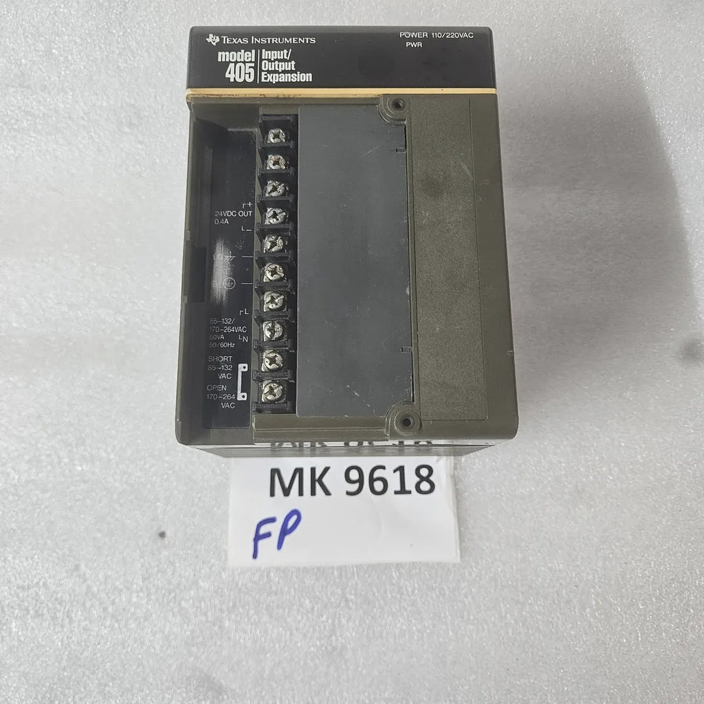 Texas Instruments Model 405 I/O Expansion 110/220VAC 24VDC For Parts - FOR PARTS