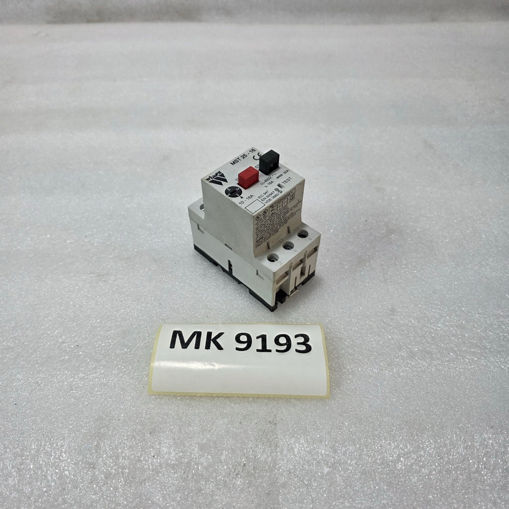 WIMEX MST 25-16 MOTOR STARTER OVERLOAD RELAY 10–16A | 400V AC | IEC 60947 THERMA