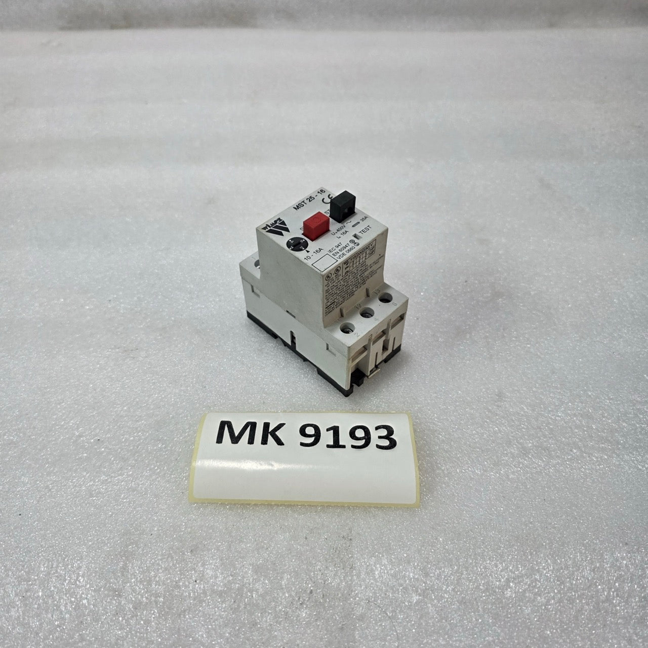 WIMEX MST 25-16 MOTOR STARTER OVERLOAD RELAY 10–16A | 400V AC | IEC 60947 THERMA