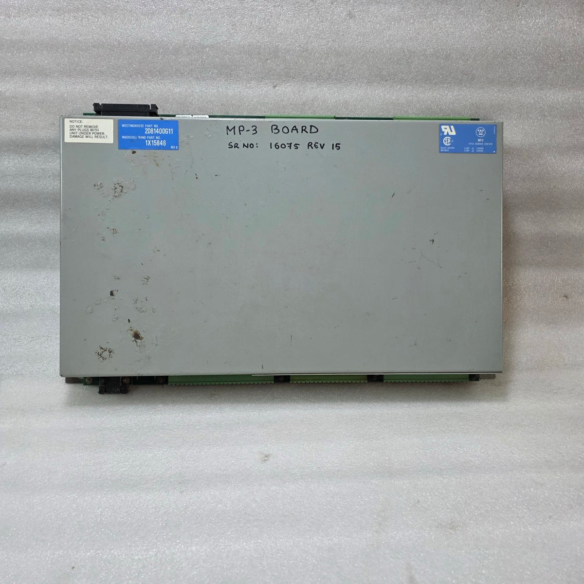 WESTINGHOUSE MP-3 MICROPROCESSOR CONTROL BOARD 2D81400G11 1X15846 REV B