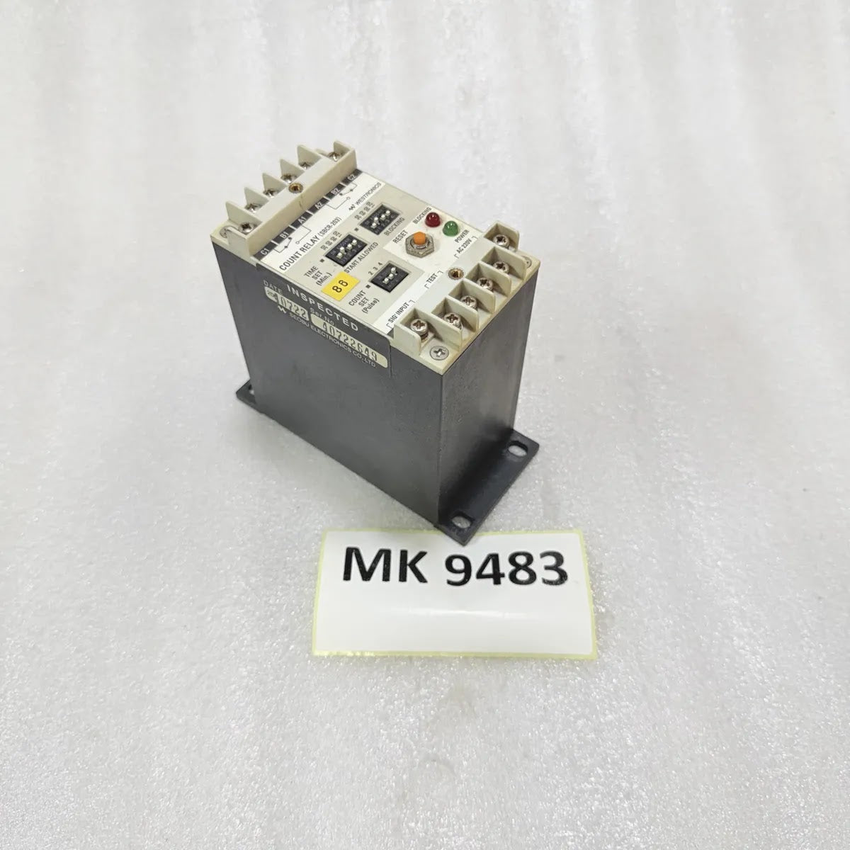 Westronics SBCR-203 Count Relay AC176-264V 250V 5A Pre-Owned