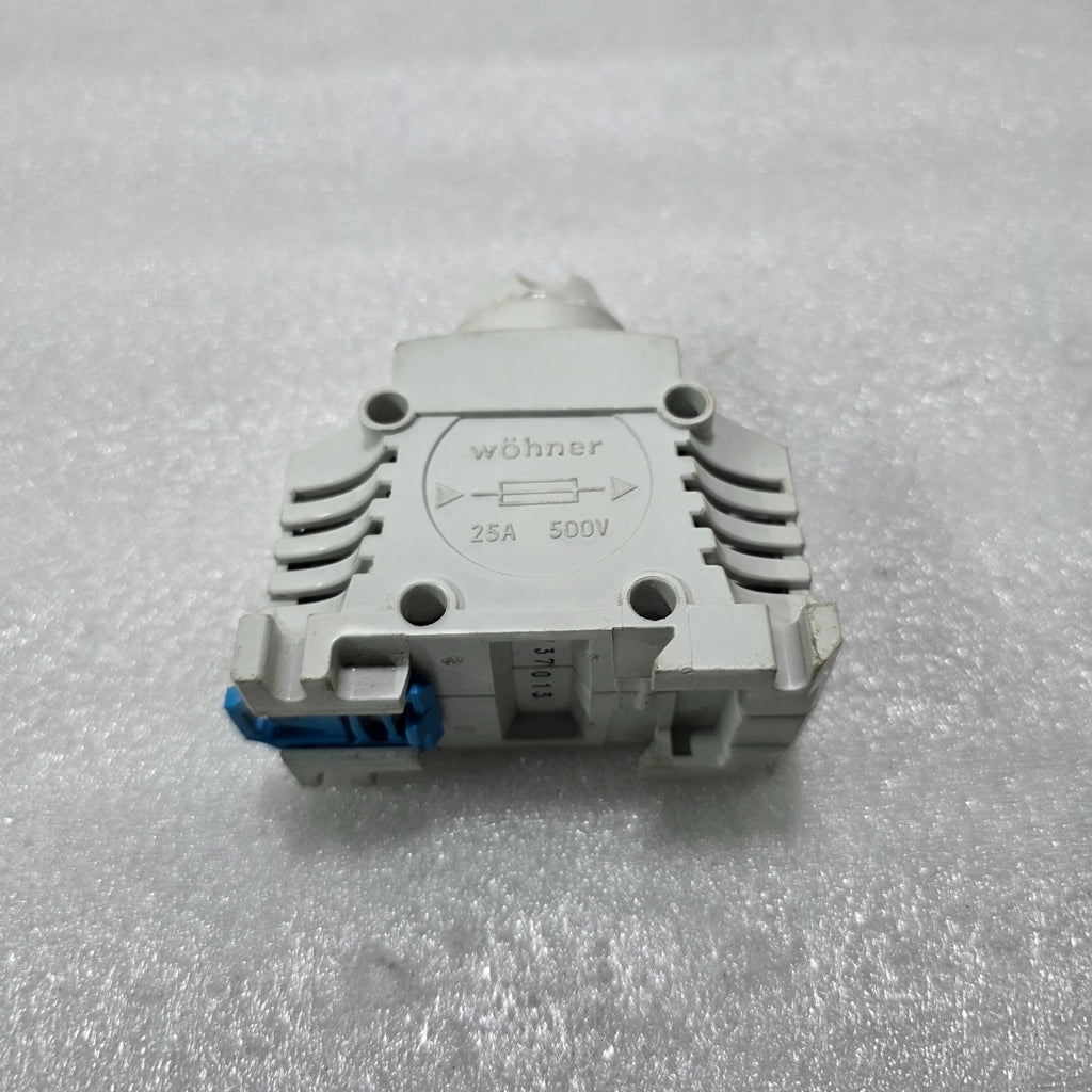 WÖHNER 25A 500V NEOZED DIN RAIL FUSE HOLDER BASE VDE0636 MADE IN GERMANY